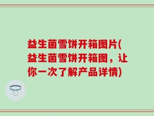 益生菌雪饼开箱图片(益生菌雪饼开箱图，让你一次了解产品详情)