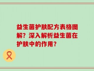 益生菌护肤配方表格图解？深入解析益生菌在护肤中的作用？