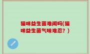 猫咪益生菌难闻吗(猫咪益生菌气味难忍？)