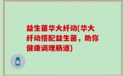 益生菌华大纤动(华大纤动搭配益生菌，助你健康调理肠道)