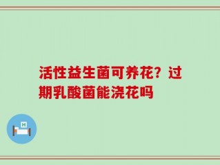 活性益生菌可养花？过期乳酸菌能浇花吗