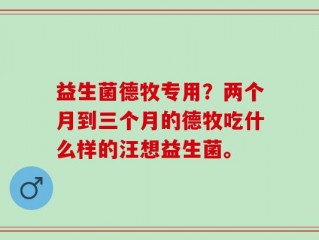 益生菌德牧专用？两个月到三个月的德牧吃什么样的汪想益生菌。