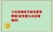 小众店铺名字益生菌有哪些(益生菌小众店铺推荐)