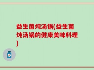 益生菌炖汤锅(益生菌炖汤锅的健康美味料理)