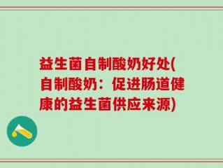 益生菌自制酸奶好处(自制酸奶：促进肠道健康的益生菌供应来源)