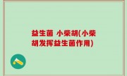 益生菌 小柴胡(小柴胡发挥益生菌作用)