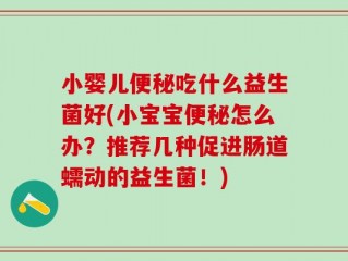 小婴儿便秘吃什么益生菌好(小宝宝便秘怎么办？推荐几种促进肠道蠕动的益生菌！)