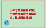 小帅才益生菌鲜米饼(小帅才推荐益生菌鲜米饼，促进肠道健康)