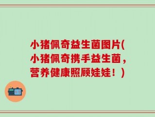 小猪佩奇益生菌图片(小猪佩奇携手益生菌，营养健康照顾娃娃！)