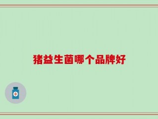 猪益生菌哪个品牌好