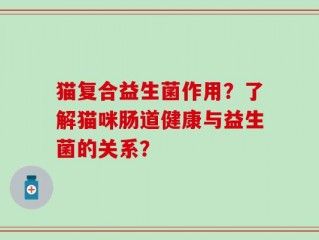 猫复合益生菌作用？了解猫咪肠道健康与益生菌的关系？