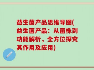 益生菌产品思维导图(益生菌产品：从菌株到功能解析，全方位探究其作用及应用)