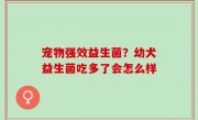 宠物强效益生菌？幼犬益生菌吃多了会怎么样