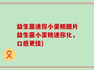 益生菌迷你小蛋糕图片益生菌小蛋糕迷你化，口感更佳)