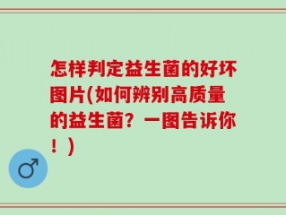 怎样判定益生菌的好坏图片(如何辨别高质量的益生菌？一图告诉你！)