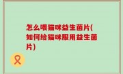 怎么喂猫咪益生菌片(如何给猫咪服用益生菌片)