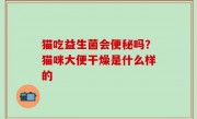 猫吃益生菌会便秘吗？猫咪大便干燥是什么样的