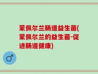 蒙佩尔兰肠道益生菌(蒙佩尔兰的益生菌-促进肠道健康)