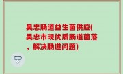 吴忠肠道益生菌供应(吴忠市现优质肠道菌落，解决肠道问题)