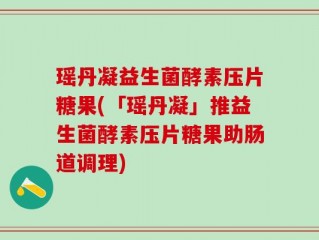 瑶丹凝益生菌酵素压片糖果(「瑶丹凝」推益生菌酵素压片糖果助肠道调理)