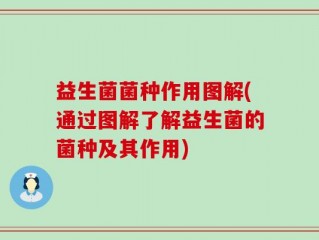 益生菌菌种作用图解(通过图解了解益生菌的菌种及其作用)