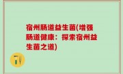 宿州肠道益生菌(增强肠道健康：探索宿州益生菌之道)