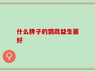 什么牌子的鹦鹉益生菌好