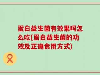 蛋白益生菌有效果吗怎么吃(蛋白益生菌的功效及正确食用方式)