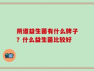 阴道益生菌有什么牌子？什么益生菌比较好