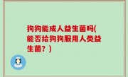 狗狗能成人益生菌吗(能否给狗狗服用人类益生菌？)