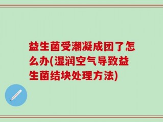 益生菌受潮凝成团了怎么办(湿润空气导致益生菌结块处理方法)