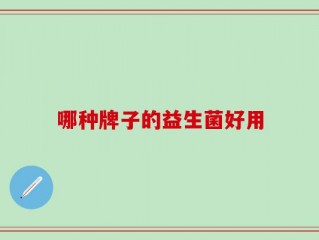 哪种牌子的益生菌好用