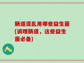 肠道混乱用哪些益生菌(调理肠道，这些益生菌必备)