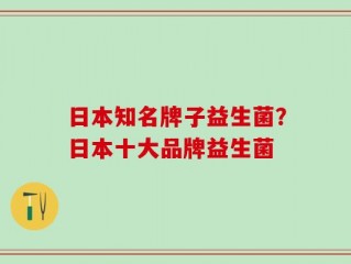 日本知名牌子益生菌？日本十大品牌益生菌
