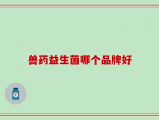 兽药益生菌哪个品牌好