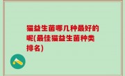 猫益生菌哪几种最好的呢(最佳猫益生菌种类排名)
