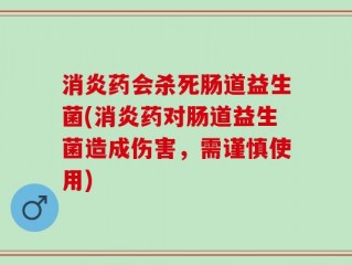 消炎药会杀死肠道益生菌(消炎药对肠道益生菌造成伤害，需谨慎使用)