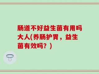 肠道不好益生菌有用吗大人(养肠护胃，益生菌有效吗？)