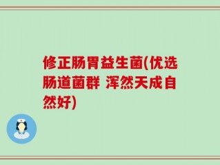 修正肠胃益生菌(优选肠道菌群 浑然天成自然好)