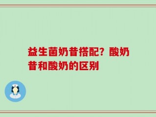 益生菌奶昔搭配？酸奶昔和酸奶的区别
