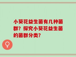 小葵花益生菌有几种菌群？探究小葵花益生菌的菌群分类？