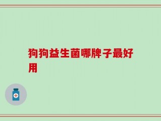 狗狗益生菌哪牌子最好用