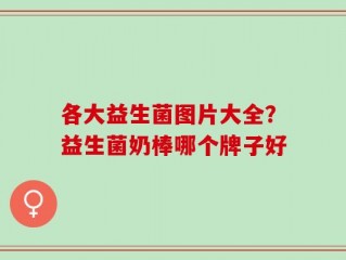 各大益生菌图片大全？益生菌奶棒哪个牌子好