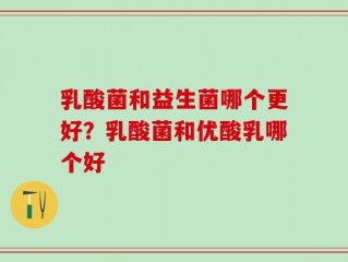 乳酸菌和益生菌哪个更好？乳酸菌和优酸乳哪个好