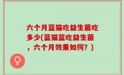 六个月蓝猫吃益生菌吃多少(蓝猫蓝吃益生菌，六个月效果如何？)