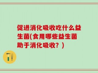 促进消化吸收吃什么益生菌(食用哪些益生菌助于消化吸收？)