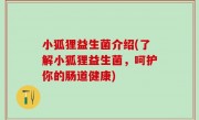 小狐狸益生菌介绍(了解小狐狸益生菌，呵护你的肠道健康)