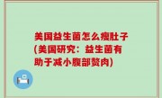 美国益生菌怎么瘦肚子(美国研究：益生菌有助于减小腹部赘肉)