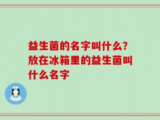 益生菌的名字叫什么？放在冰箱里的益生菌叫什么名字