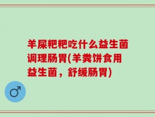 羊屎粑粑吃什么益生菌调理肠胃(羊粪饼食用益生菌，舒缓肠胃)